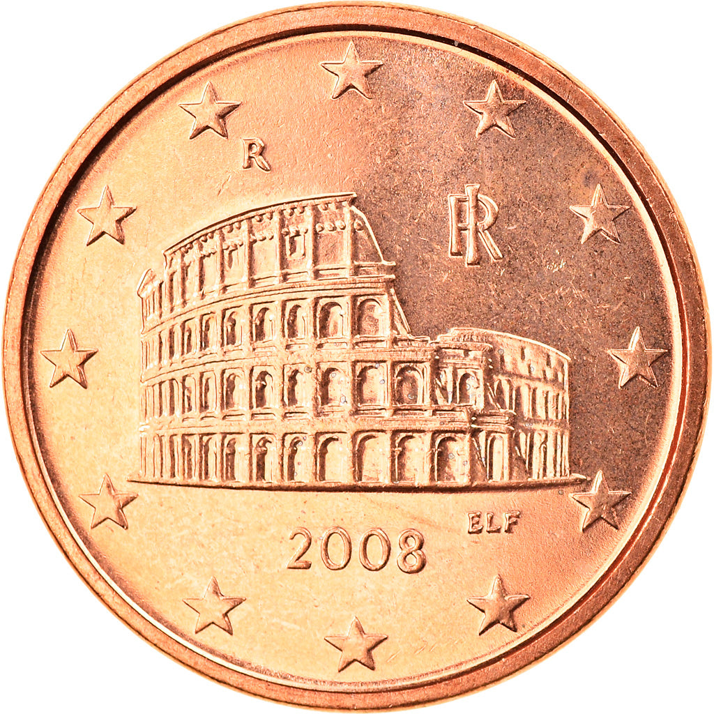 Italië, 5 Euro Cent, 2008, Rome, FDC, Copper Plated Steel, KM:212
