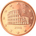 Italia, 5 Euro Cent, 2008, Rome, FDC, Acciaio placcato rame, KM:212