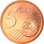 Włochy, 5 Euro Cent, 2008, Rome, MS(65-70), Miedź platerowana stalą, KM:212