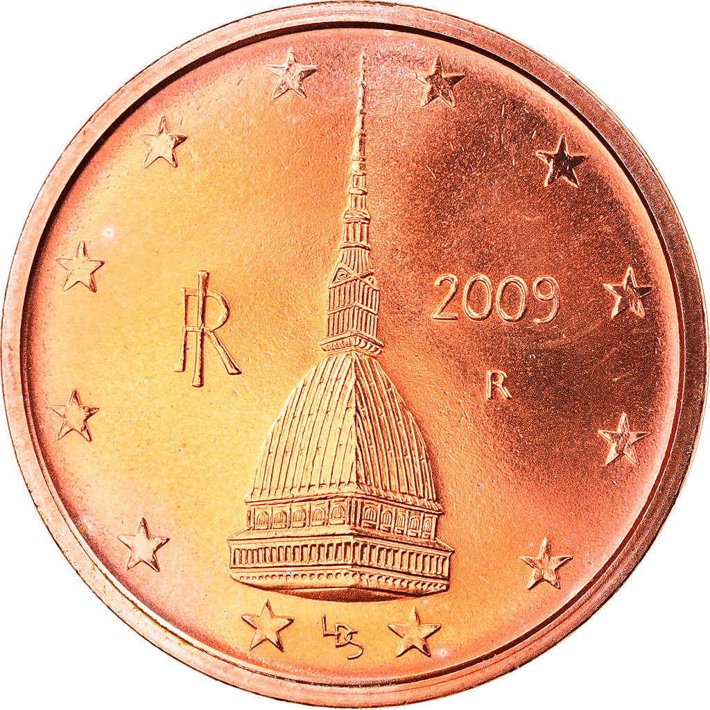 Italia, 2 Euro Cent, 2009, Rome, FDC, Cobre chapado en acero, KM:211