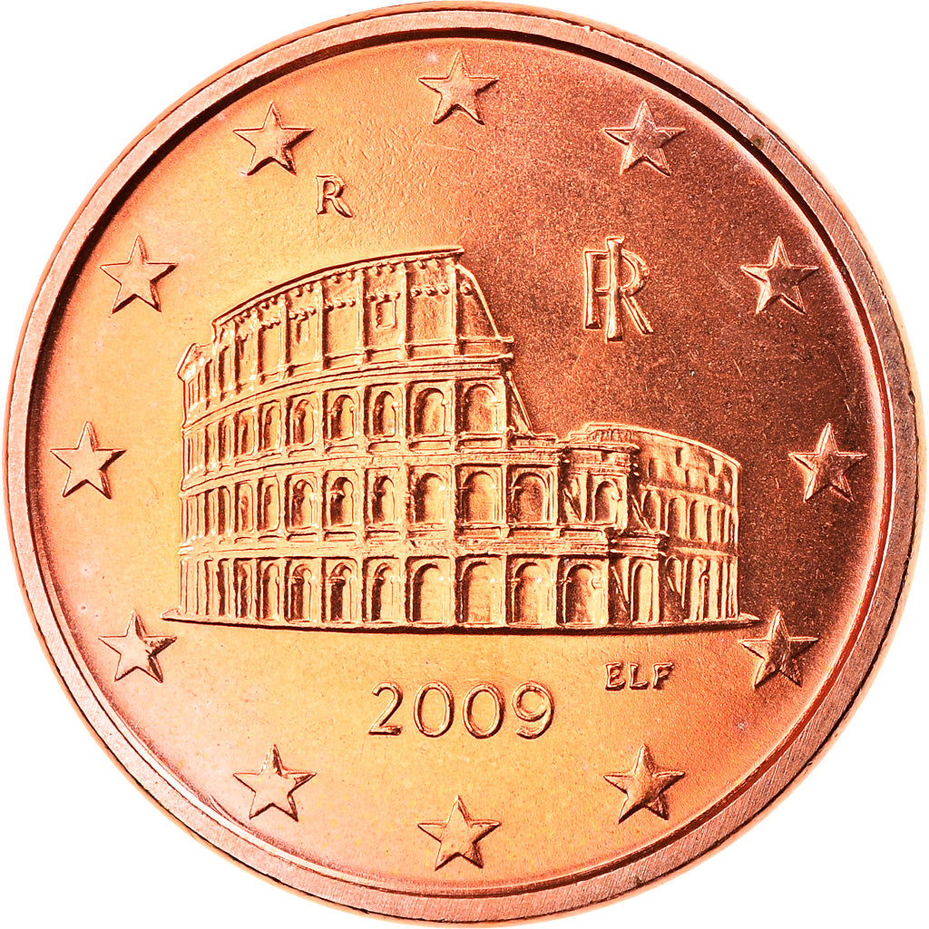 Italie, 5 Euro Cent, 2009, Rome, FDC, Copper Plated Steel, KM:212