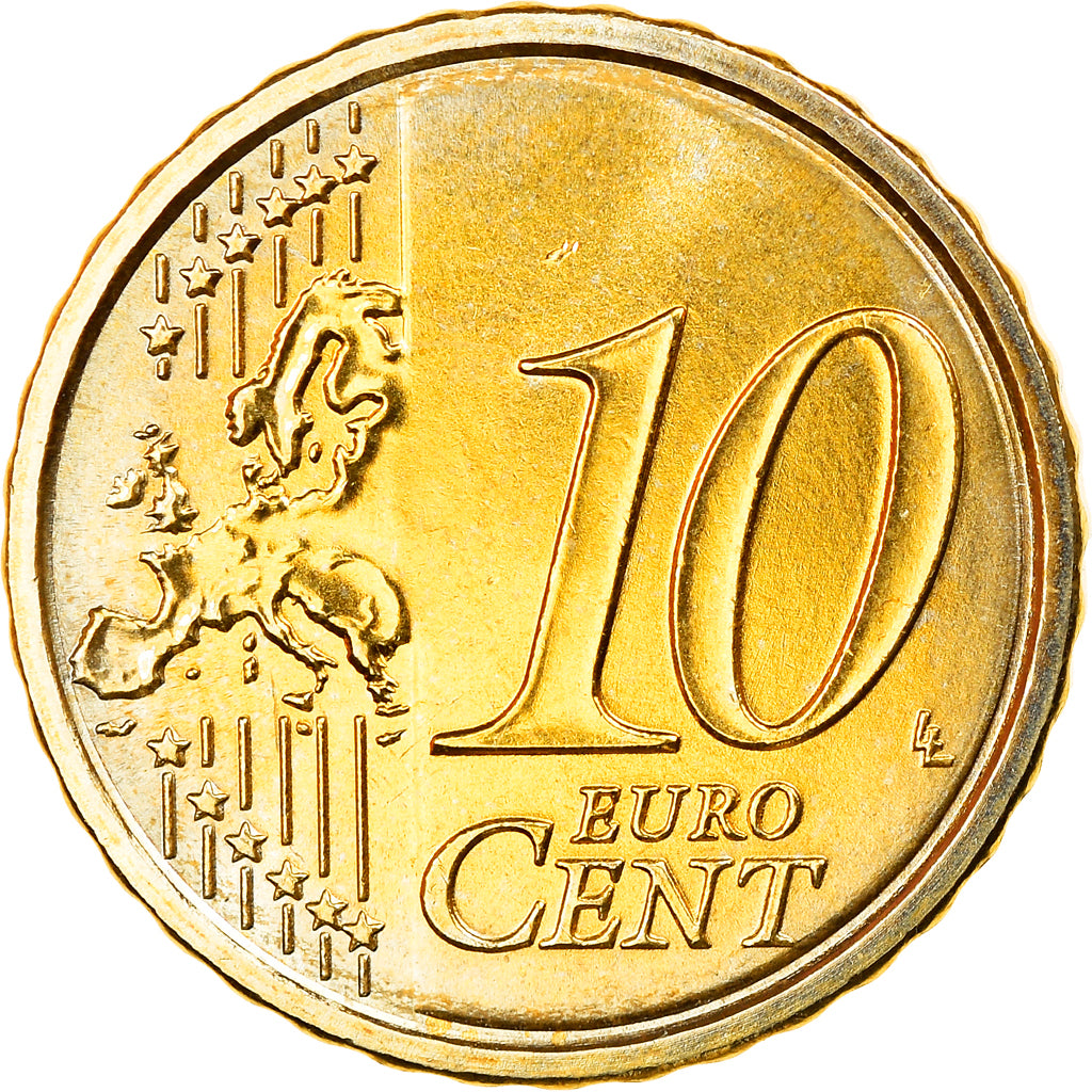 Italie, 10 Euro Cent, 2009, Rome, FDC, Laiton, KM:247