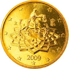 Italy, 50 Euro Cent, 2009, Rome, MS(65-70), Brass, KM:249
