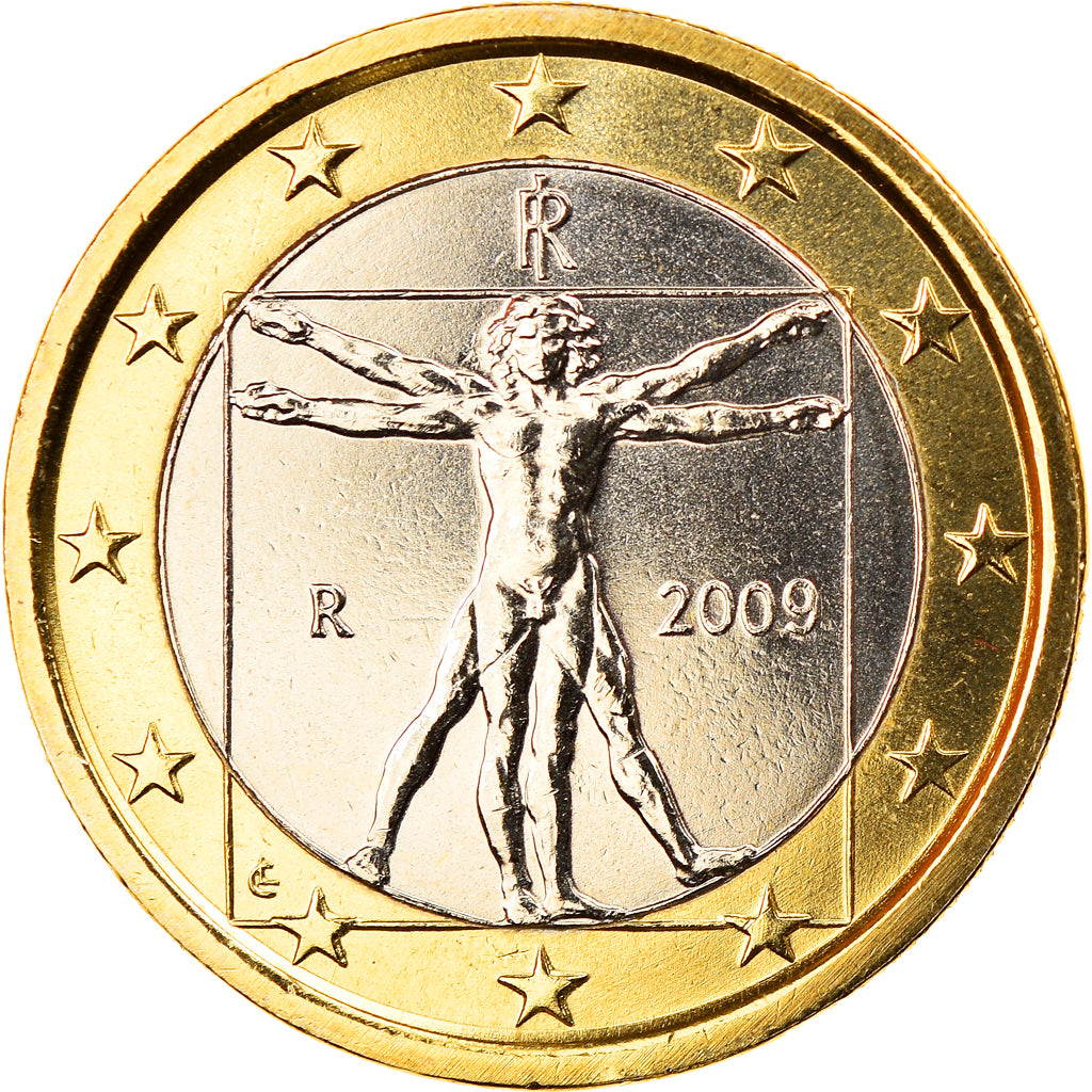 Italy, Euro, 2009, Rome, MS(65-70), Bi-Metallic, KM:250