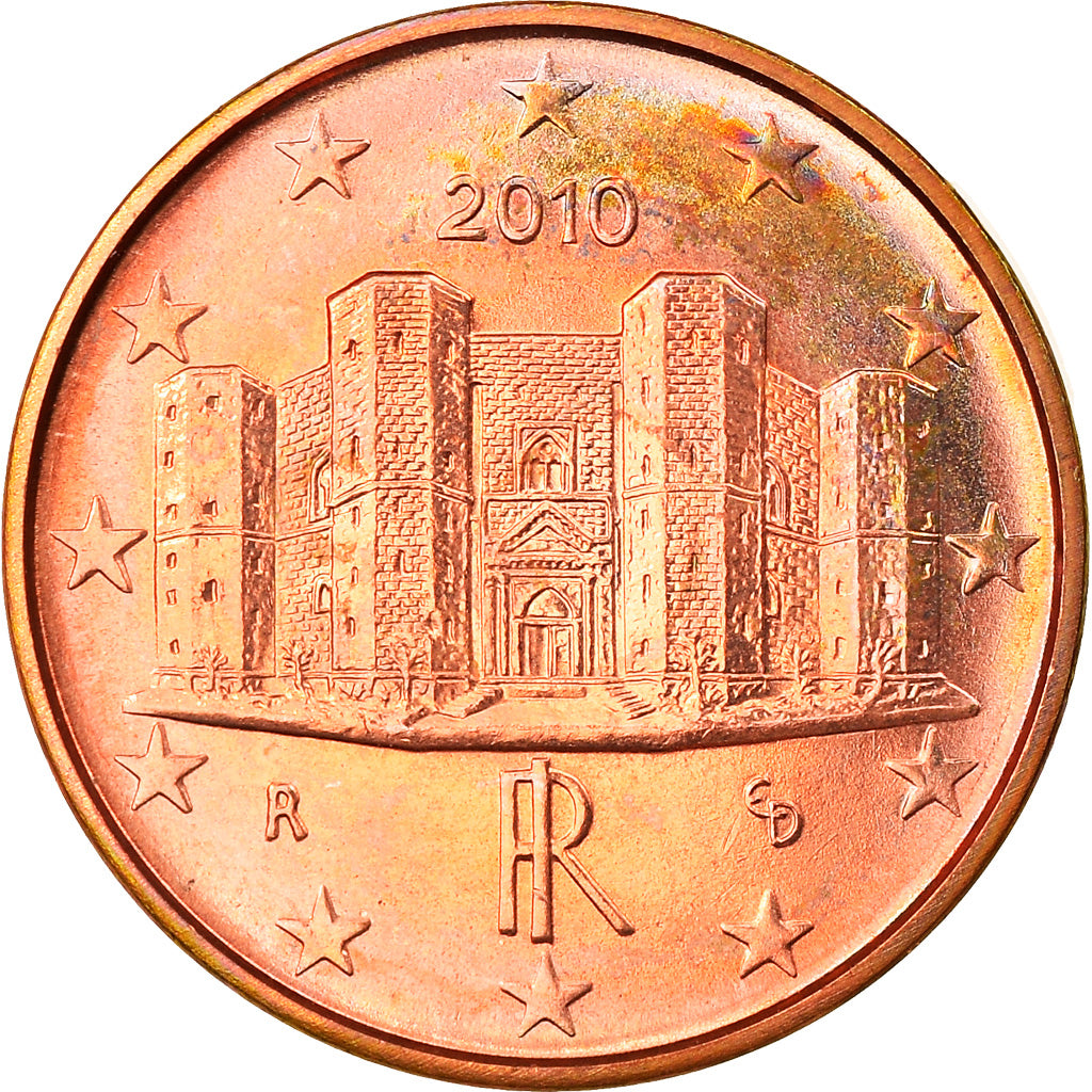 Italia, Euro Cent, 2010, Rome, FDC, Acciaio placcato rame, KM:210