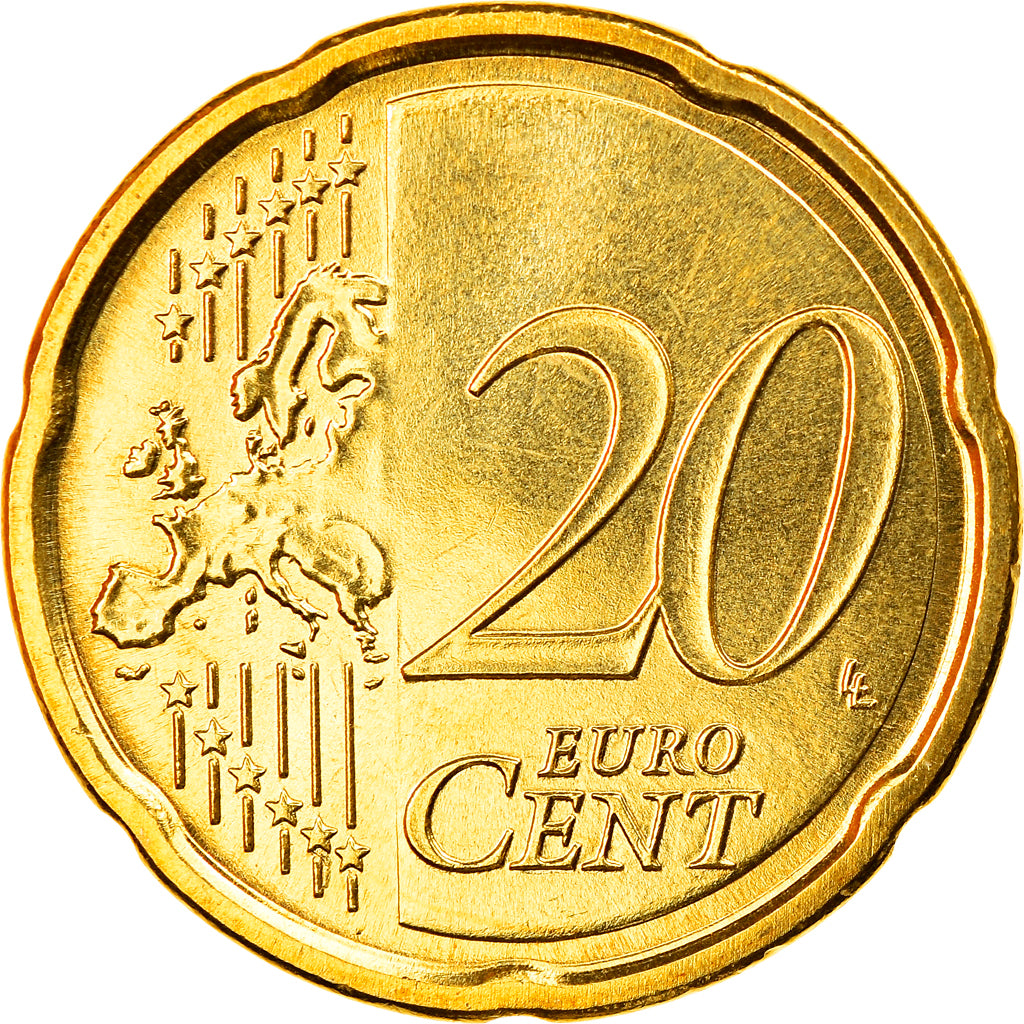 Italia, 20 Euro Cent, 2010, Rome, FDC, Ottone, KM:248