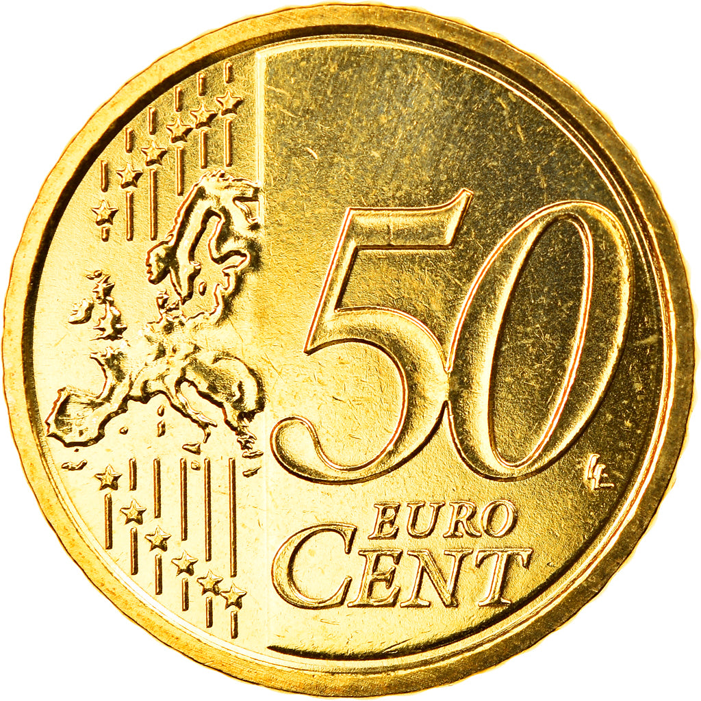 Italy, 50 Euro Cent, 2010, Rome, MS(65-70), Brass, KM:249