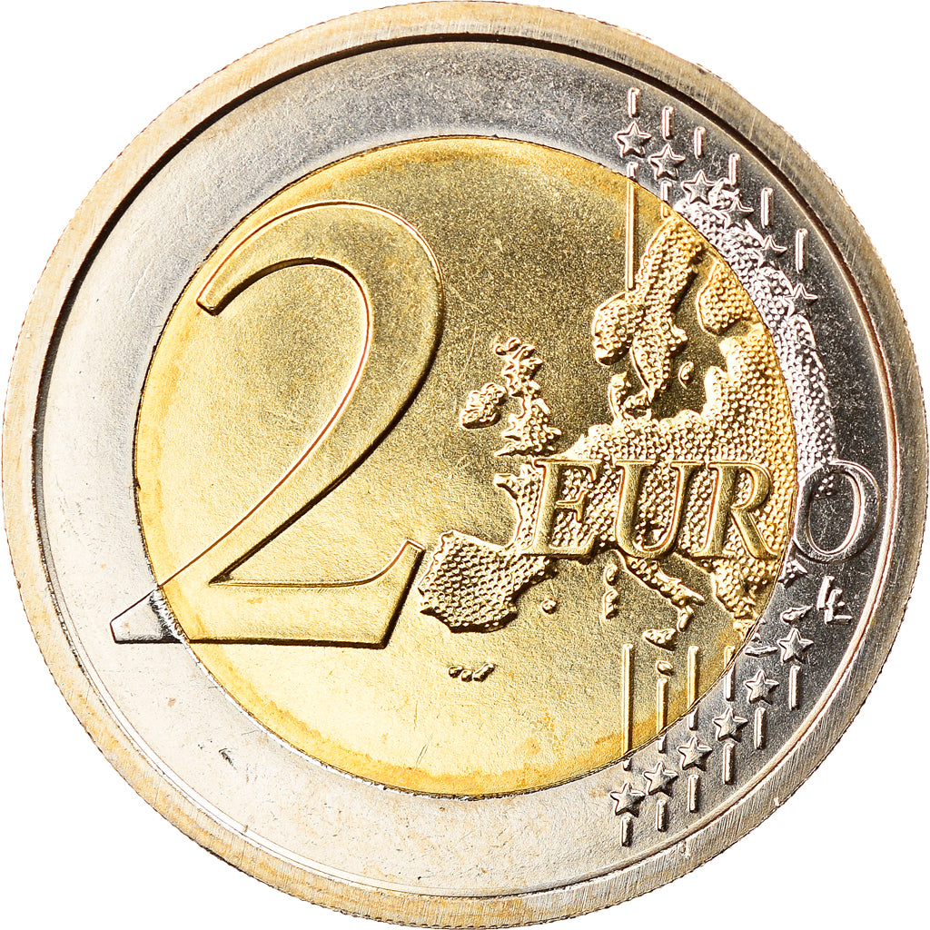 Italia, 2 Euro, Camillo Benso Count of Cavour, 2010, Rome, FDC, Bi-metallico