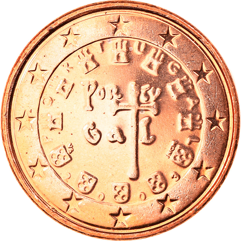 Portugal, Euro Cent, 2003, Lisbon, MS(65-70), Copper Plated Steel, KM:740