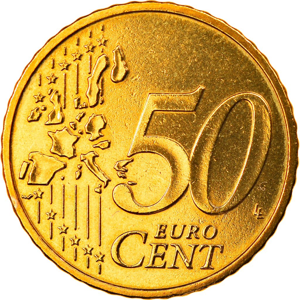Portugal, 50 Euro Cent, 2003, Lisbon, MS(65-70), Latão, KM:745