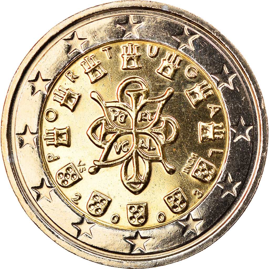 Portugal, 2 Euro, 2003, Lisbon, MS(65-70), Bi-Metallic, KM:747