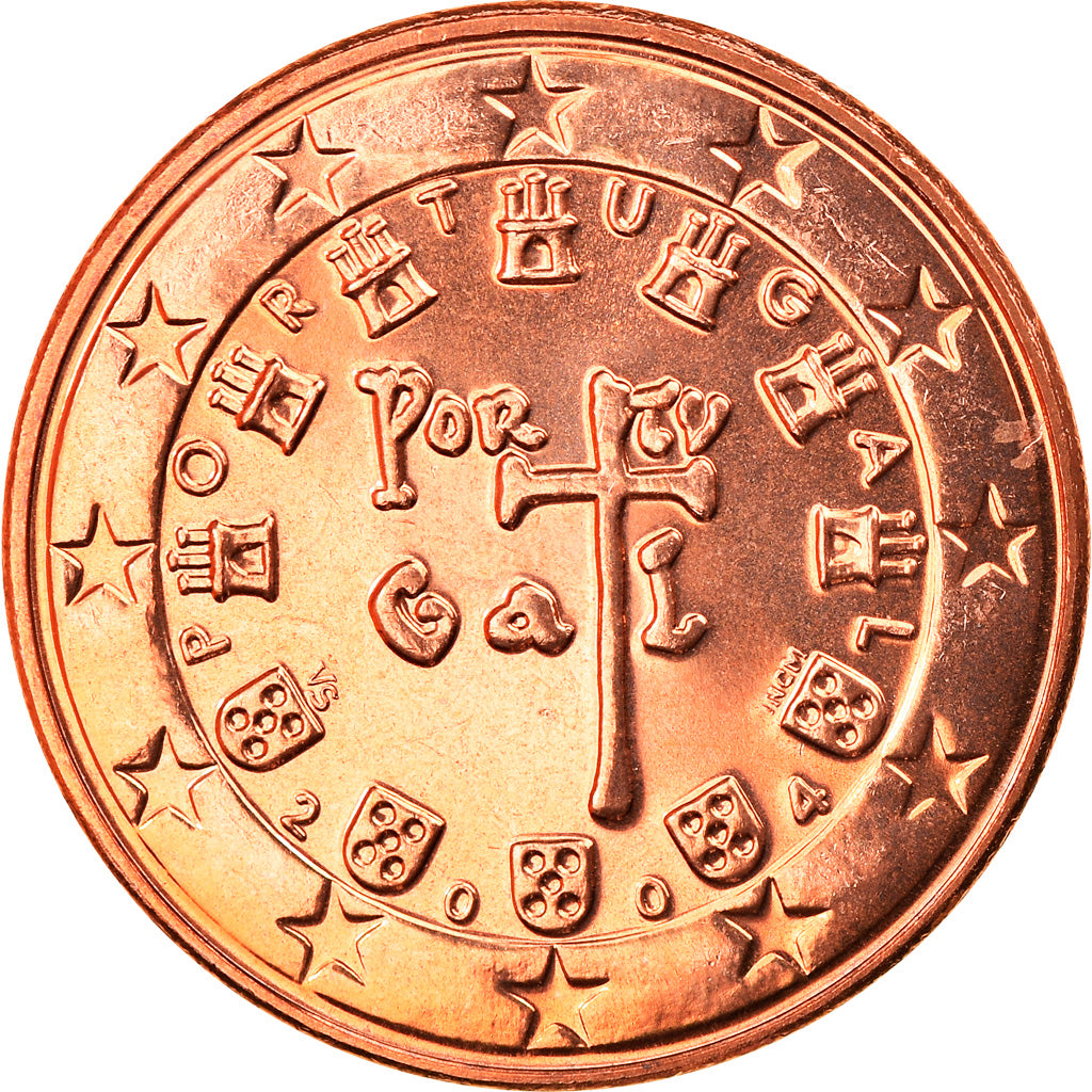 Portugal, 5 Euro Cent, 2004, Lisbonne, FDC, Copper Plated Steel, KM:742