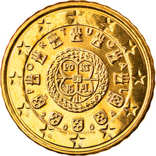 Portugal, 10 Euro Cent, 2004, Lisbon, MS(65-70), Brass, KM:743