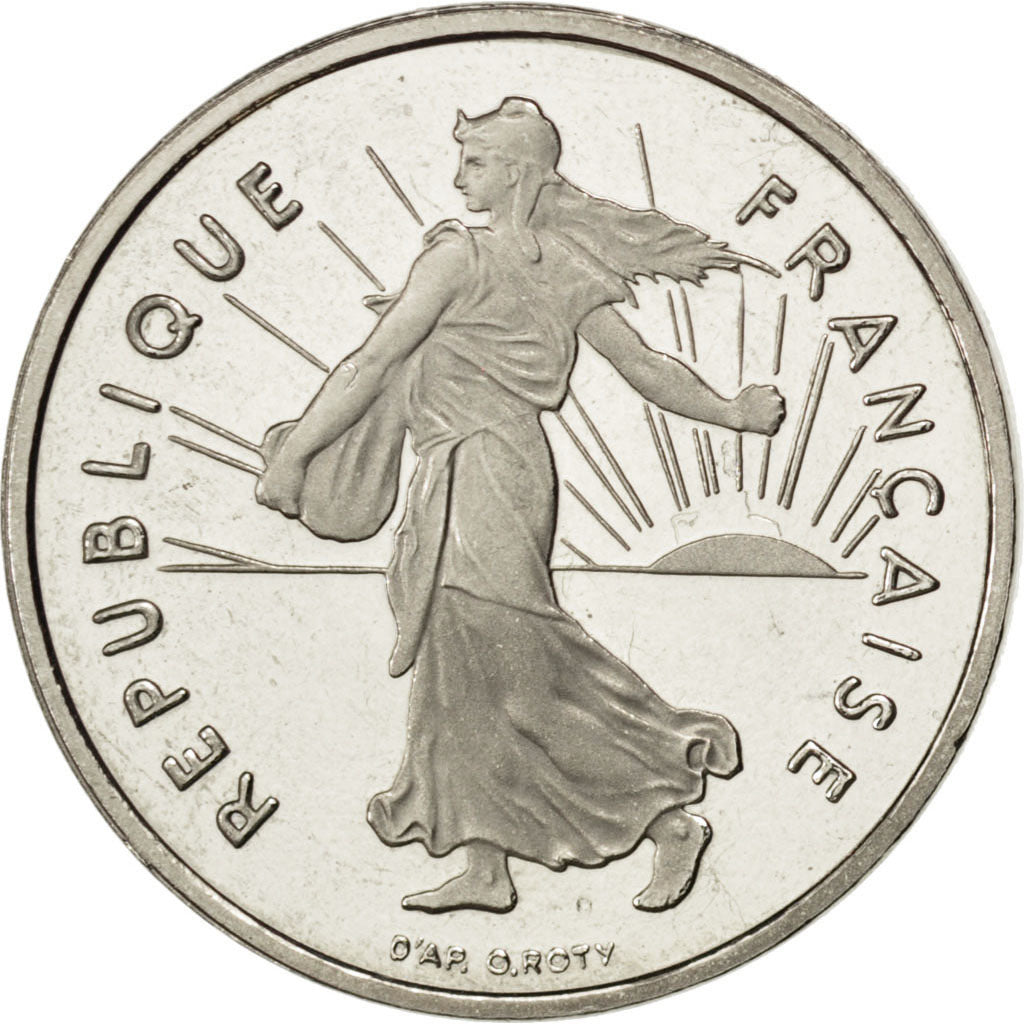 Vème République, 1/2 Franc Semeuse 1998 BE, KM 931.2