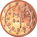 Portugal, 5 Euro Cent, 2005, Lisbon, MS(65-70), Aço Cromado a Cobre, KM:742