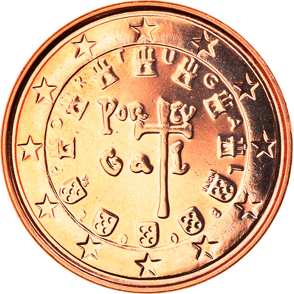 Portugal, Euro Cent, 2008, Lisbonne, FDC, Copper Plated Steel, KM:740