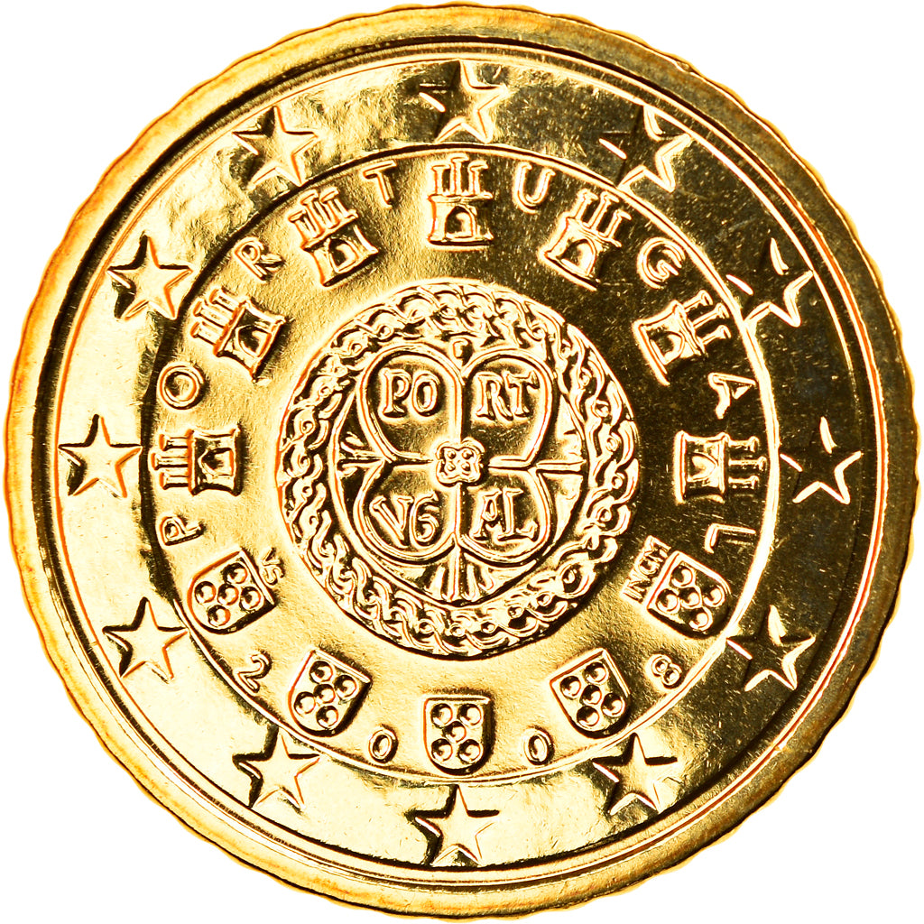 Portugal, 50 Euro Cent, 2008, Lisbonne, FDC, Laiton, KM:765