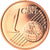 Portugal, Euro Cent, 2009, Lisbon, MS(65-70), Aço Cromado a Cobre, KM:740