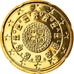 Portugal, 20 Euro Cent, 2009, Lisbon, MS(65-70), Brass, KM:764