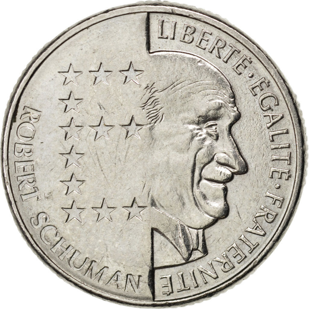 FRANCE, Schumann, 10 Francs, 1986, KM #958, EF(40-45), Nickel, 21, Gadoury...