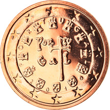 Portugal, 2 Euro Cent, 2010, Lisbon, MS(65-70), Copper Plated Steel, KM:741