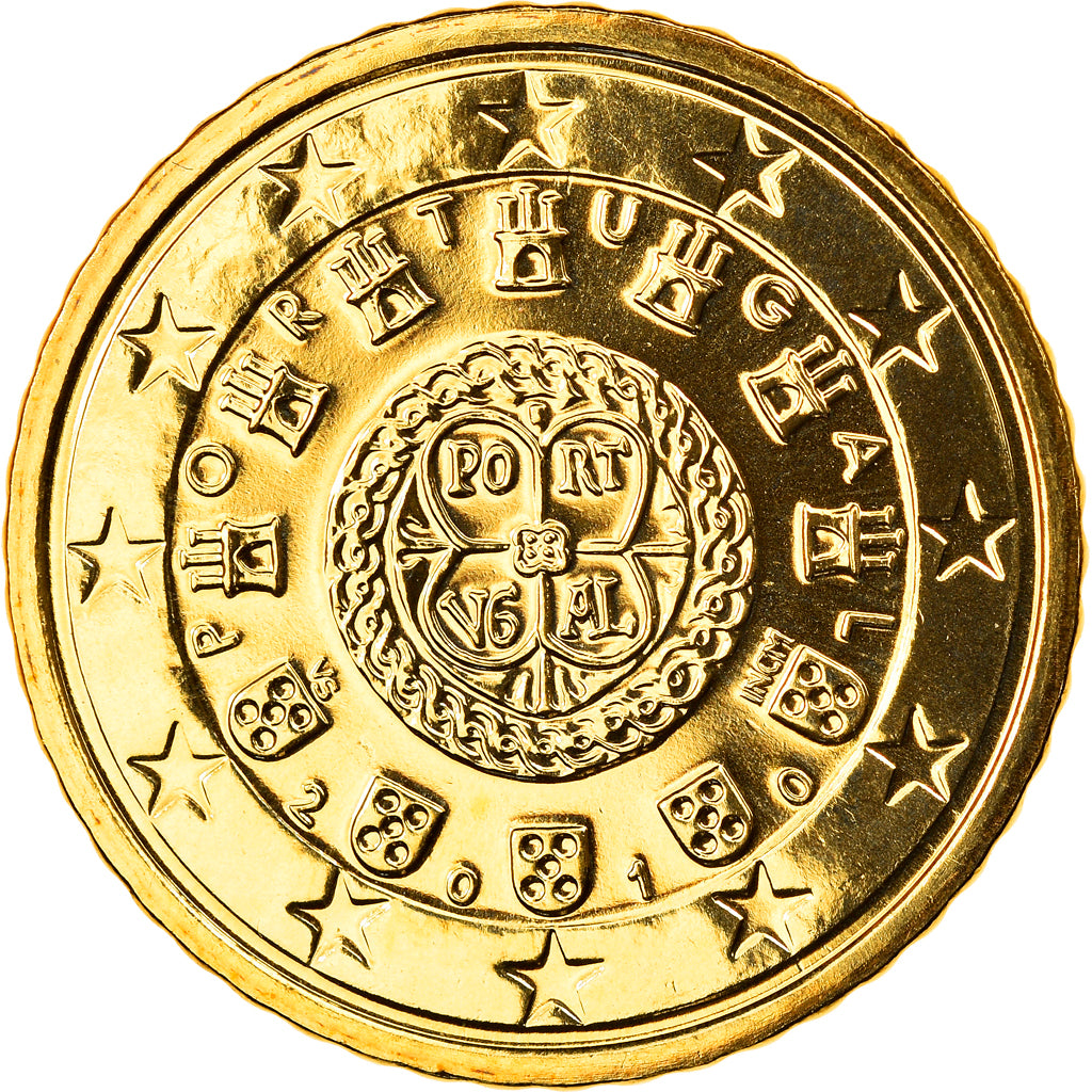 Portogallo, 50 Euro Cent, 2010, Lisbon, FDC, Ottone, KM:765