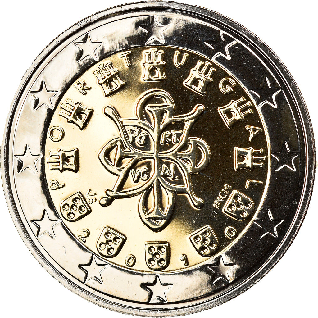 Portugal, 2 Euro, 2010, Lisbon, MS(65-70), Bi-Metallic, KM:767