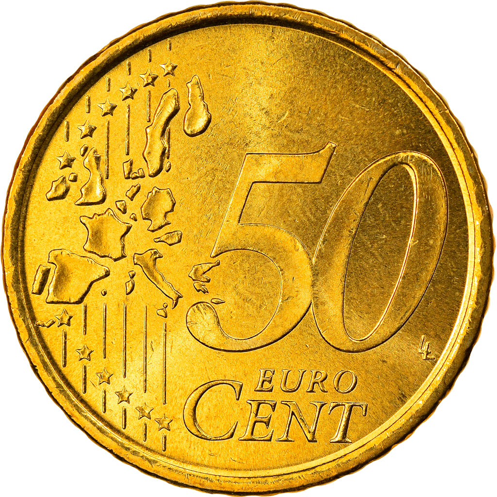 Spanien, 50 Euro Cent, 1999, Madrid, STGL, Messing, KM:1045
