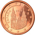 Spain, Euro Cent, 2000, Madrid, MS(65-70), Copper Plated Steel, KM:1040