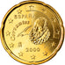 Spagna, 20 Euro Cent, 2000, Madrid, FDC, Ottone, KM:1044