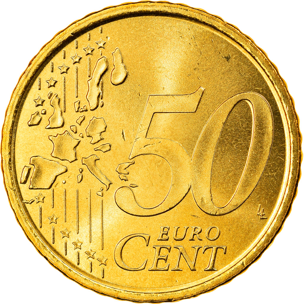 Espanha, 50 Euro Cent, 2000, Madrid, MS(65-70), Latão, KM:1045