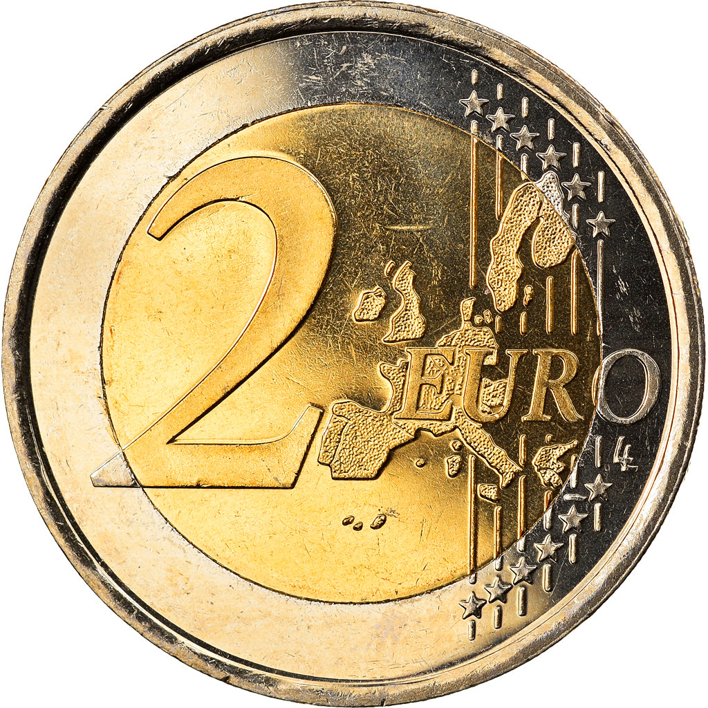Spain, 2 Euro, 2000, Madrid, MS(65-70), Bi-Metallic, KM:1047
