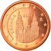 Spain, Euro Cent, 2001, Madrid, MS(65-70), Copper Plated Steel, KM:1040