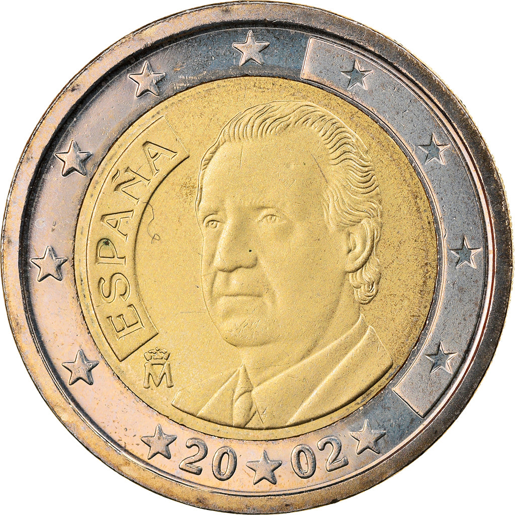 Spagna, 2 Euro, 2002, Madrid, FDC, Bi-metallico, KM:1047