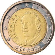Spagna, 2 Euro, 2002, Madrid, FDC, Bi-metallico, KM:1047