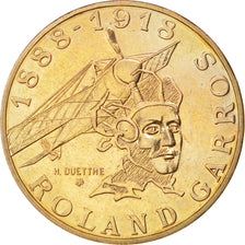 FRANCE, Roland Garros, 10 Francs, 1988, KM #965, MS(60-62), Aluminum-Bronze,...