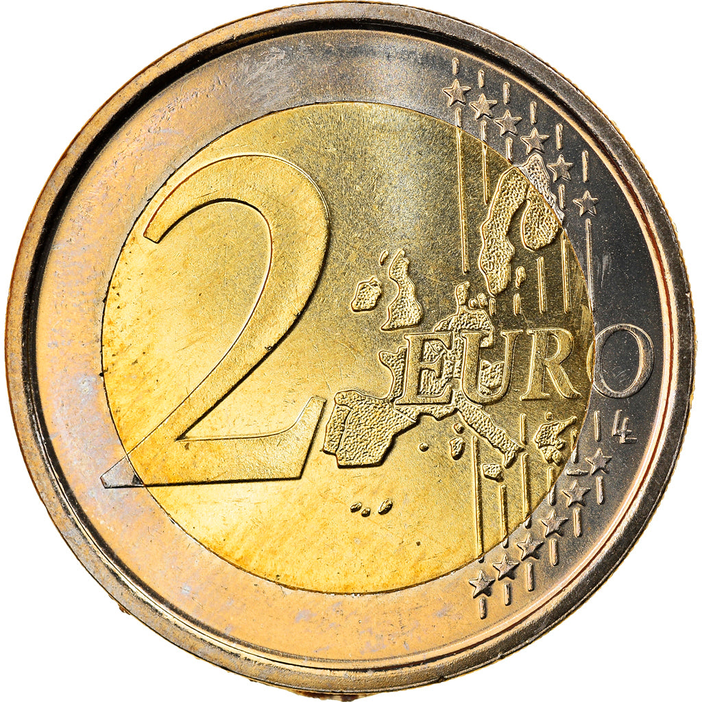 Spain, 2 Euro, 2003, Madrid, MS(65-70), Bi-Metallic, KM:1047