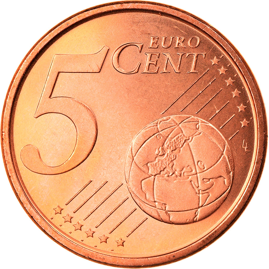 Spanien, 5 Euro Cent, 2004, Madrid, STGL, Copper Plated Steel, KM:1042