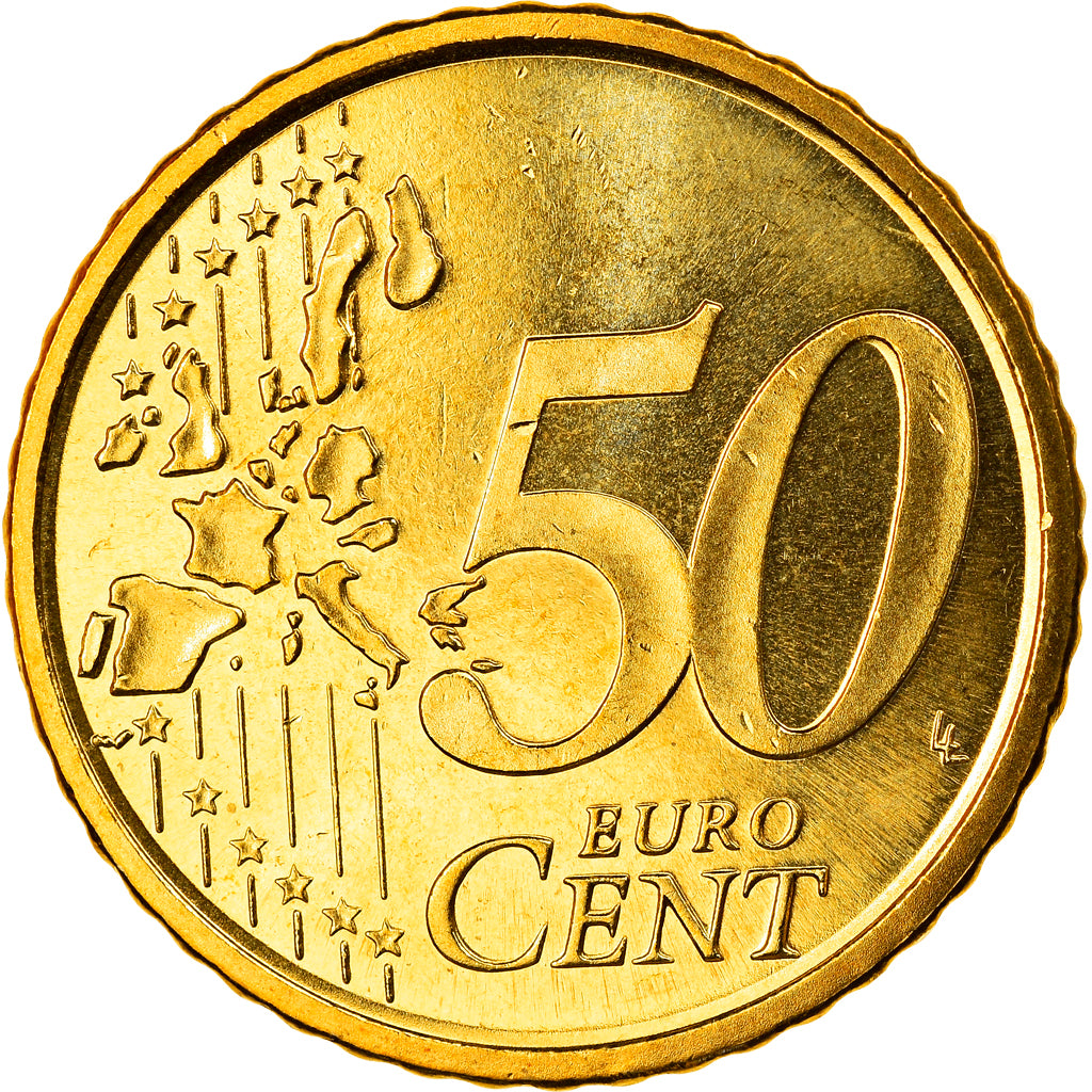 Espagne, 50 Euro Cent, 2004, Madrid, FDC, Laiton, KM:1045