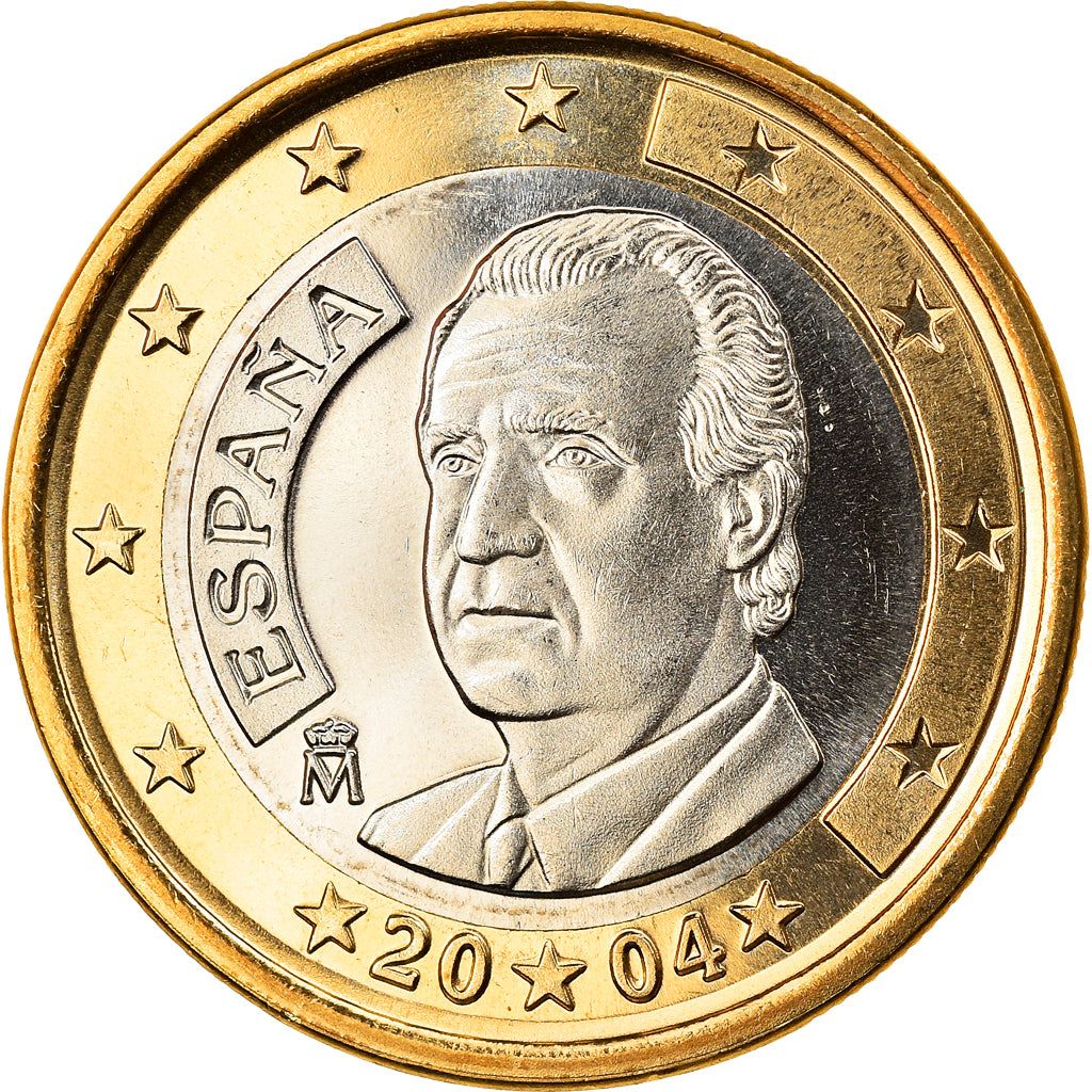 Spain, Euro, 2004, Madrid, MS(65-70), Bi-Metallic, KM:1046