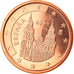 Espanha, Euro Cent, 2005, Madrid, MS(65-70), Aço Cromado a Cobre, KM:1040