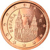 Spain, 2 Euro Cent, 2005, Madrid, MS(65-70), Copper Plated Steel, KM:1041