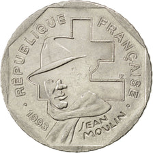 Francia, Jean Moulin, 2 Francs, 1993, BB+, Nichel, KM:1062, Gadoury:548