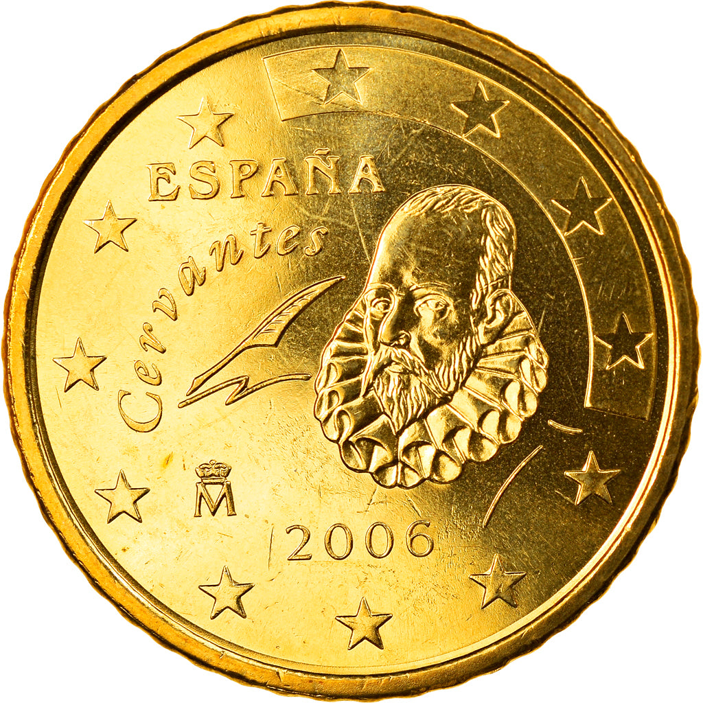 Spanien, 50 Euro Cent, 2006, Madrid, STGL, Messing, KM:1045