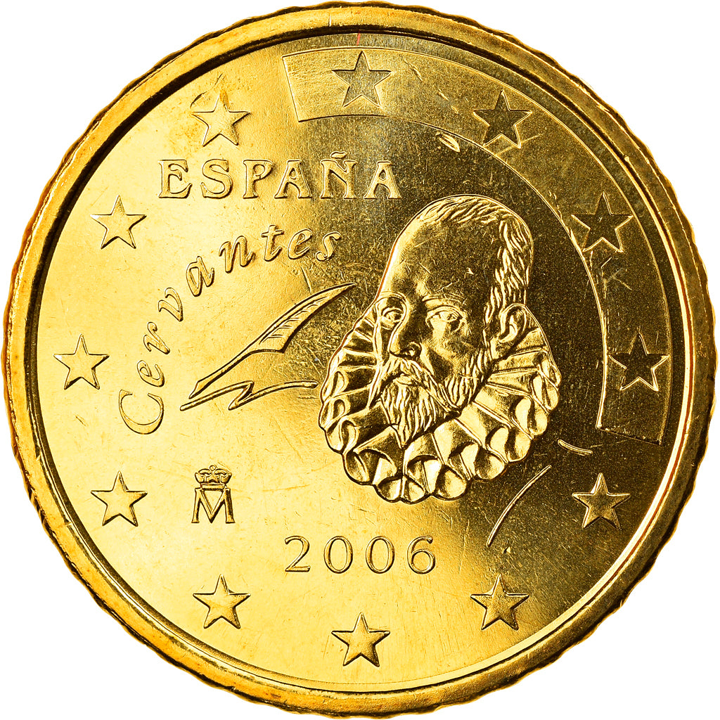 Spanje, 50 Euro Cent, 2006, Madrid, FDC, Tin, KM:1045