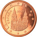 Espanha, Euro Cent, 2007, Madrid, MS(65-70), Aço Cromado a Cobre, KM:1040