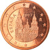Spagna, 2 Euro Cent, 2007, Madrid, FDC, Acciaio placcato rame, KM:1041