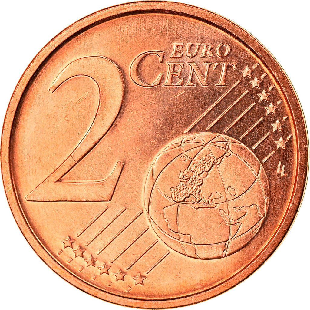 Spagna, 2 Euro Cent, 2007, Madrid, FDC, Acciaio placcato rame, KM:1041