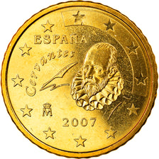 Spain, 50 Euro Cent, 2007, Madrid, MS(65-70), Brass, KM:1072