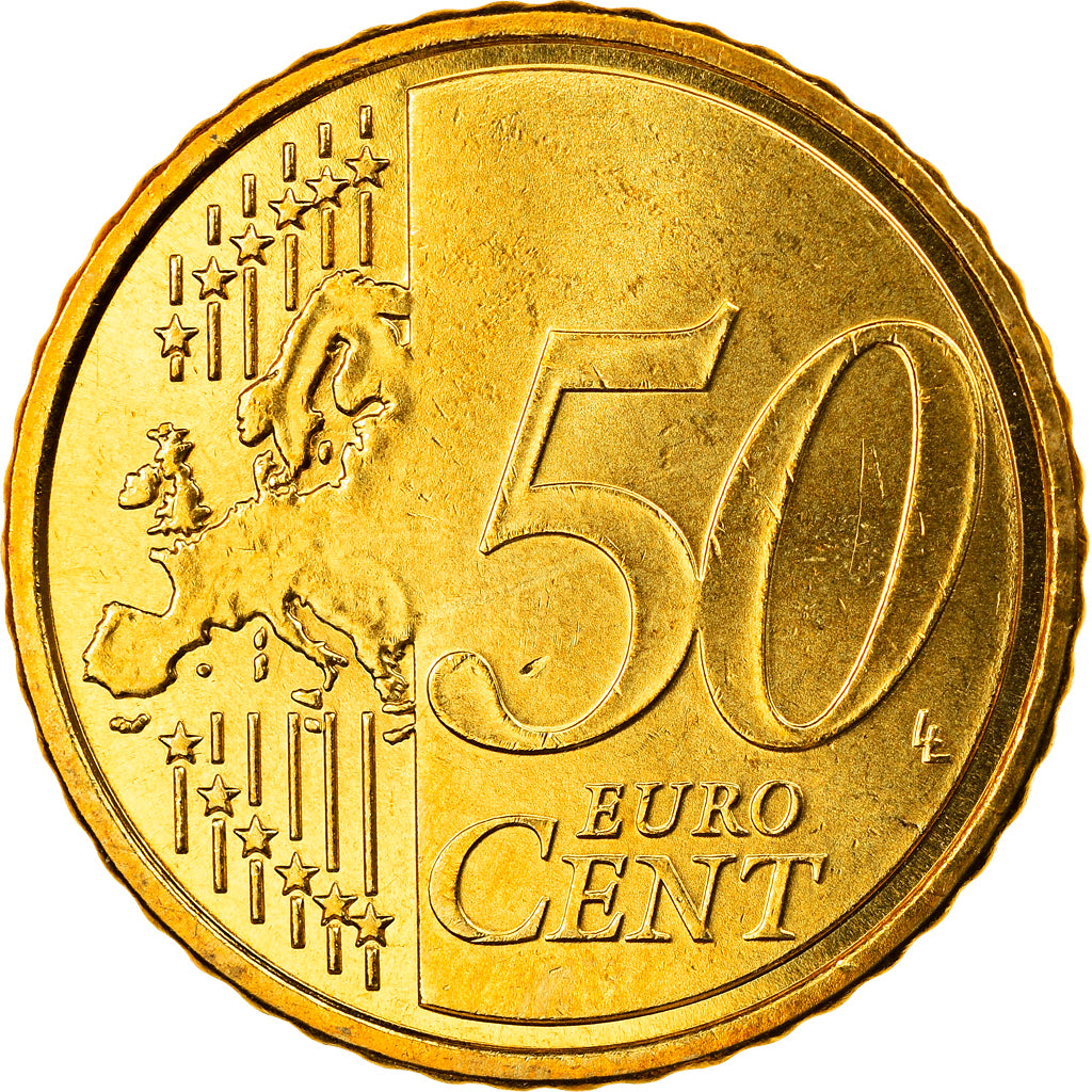 Spain, 50 Euro Cent, 2007, Madrid, MS(65-70), Brass, KM:1072